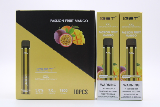 Ursprüngliches Iget XXL 1800 stößt Wegwerfhülsen-Zigaretten luft, das, Batterie 2.4ml des Gerät-950mAh Patrone Vape-Stift Prefilled