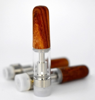 Keramisches Patronen-Hülsen-System-hölzernes Spitzen-Glas der Spulen-0.5ml 1ml CBD Vape