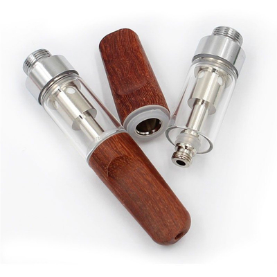 Keramisches Patronen-Hülsen-System-hölzernes Spitzen-Glas der Spulen-0.5ml 1ml CBD Vape