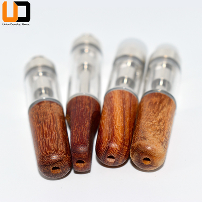 Keramisches Patronen-Hülsen-System-hölzernes Spitzen-Glas der Spulen-0.5ml 1ml CBD Vape