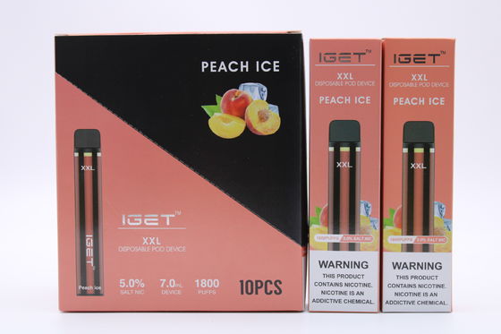 Anti-undichte nachfüllbare System-Hülse, die Stift 1800 IGET XXL Vape raucht