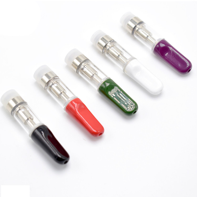 510 Faden keramisches Vape karrt bleifreies des Cbd-Öl-kundenspezifische Logo-0.5ml 1ml Öl-Patrone Glas-Behälter-des Delta-8