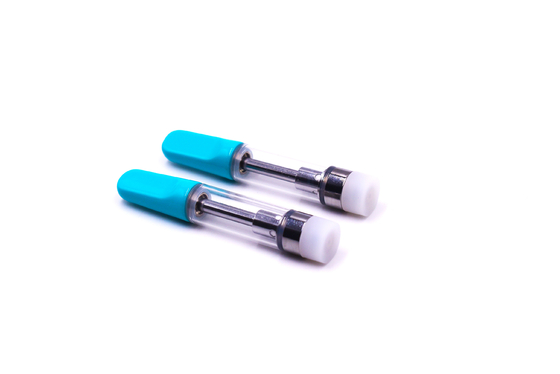 Plastikpatrone der spitze 1ml der kundenspezifischen des Ölzerstäubers des Druckes CBD THC D8 Runde flachen