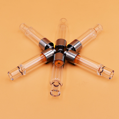 Wasserundurchlässige Wegwerf-Vape Patrone des Shenzhen-Fabrik-volle Jenaer Glas-Glas-CBD