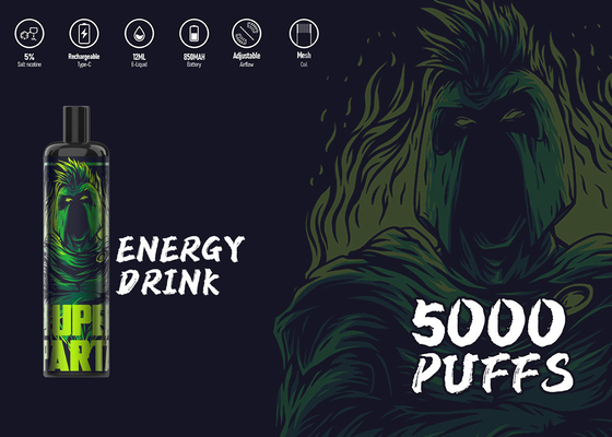 2022 enthält NEUE Nikotin vape EPOD Energie maximales 5% starke Zerstäuber vapes