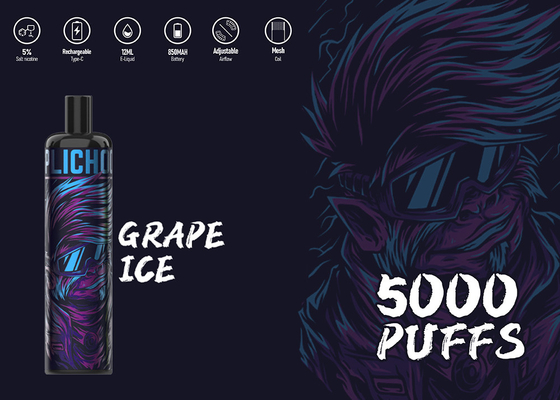 Maximale 5000 fantastische vapes Geschmack des Nikotins der Hauche 5% Großhandelszerstäuber Epod-Energie