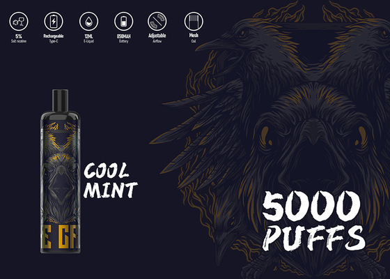 E-Cigs 5% Nikotin Epood-Energie 5000 stößt Vape-Stift luft