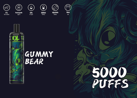 Wegwerf-Nikotin-fantastische Geschmack Vape-E-Zigarette Epod maximales 5000 Hauch-5%