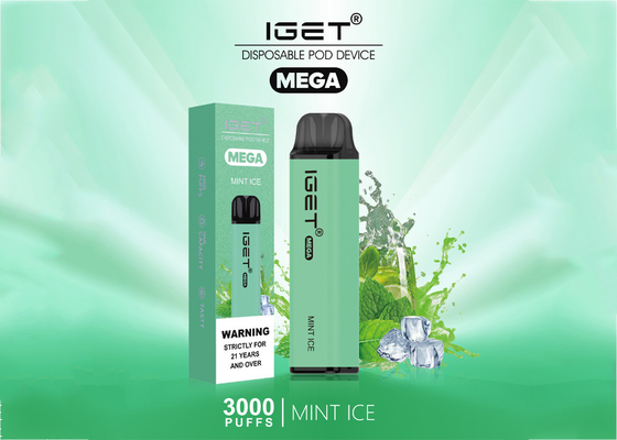 Wegwerf-MEGA- vapes IGET 3000 Hauche tragen Aromaezigarette 10 ml-Zerstäuber Früchte
