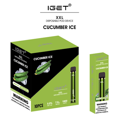 35 Arten würzen den unterschiedlichen Kasten, der Nikotinsalz vape Stift IGET XXL Wegwerf-5% verpackt
