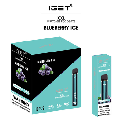 35 Arten würzen den unterschiedlichen Kasten, der Nikotinsalz vape Stift IGET XXL Wegwerf-5% verpackt