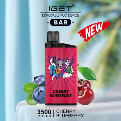 Hauch-Nikotin Vapes des IGET-Stangen-Bananen-Eis-Aroma-3500 auf Lager