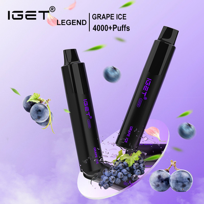 Ursprüngliches HAUCHE 12ml 1350mAh 1350mAh 5% IGET-LEGENDEN-4000 Nikotin