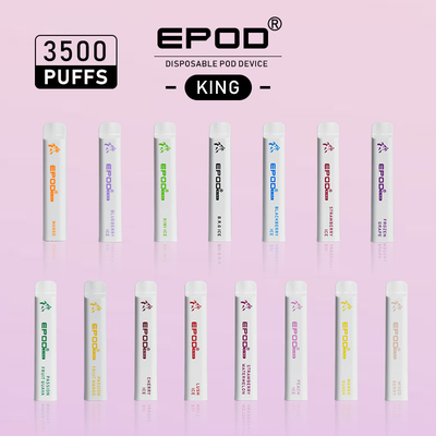 Erdbeer-Eis-Aroma Wegwerf-Vape-Gerät Epod König 3500 Hauche