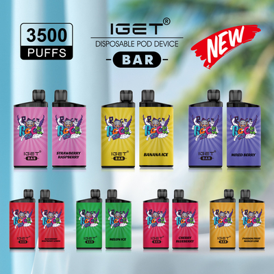 Neues Aromen verfügbares IGET Nikotin der Hauche 12ml 5% STANGE 3500 Wegwerf-Vape-Stift