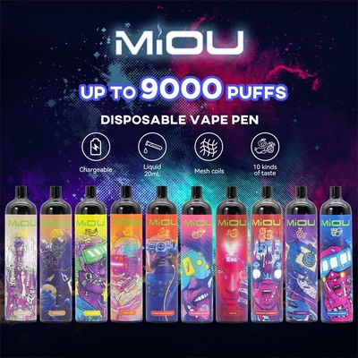Wegwerf-9000 Hauche MiOU würzten System Vape Juice Vape Pod 750 gestütztes Milliamperestunde Soem-ODM