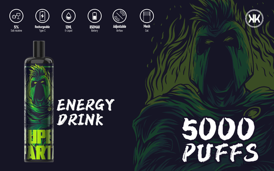 Aromen der Wegwerf-Vape Epod Energie-maximale 5000 Hauch-850mah 12