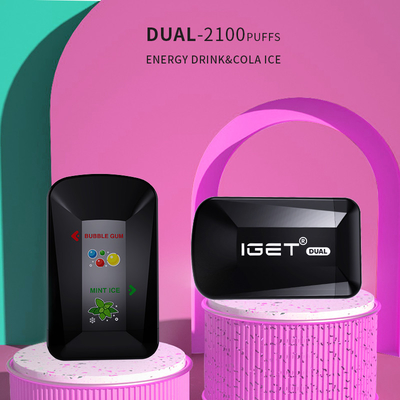 Spätestes Modell IGET IGET verdoppeln 2100 Hauche mit 9 Aromen