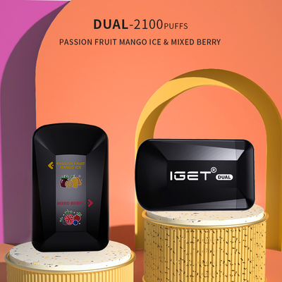 Spätestes Modell IGET IGET verdoppeln 2100 Hauche mit 9 Aromen