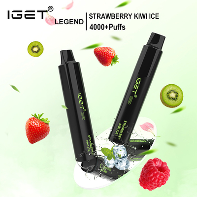 IGET-Legenden-5% Wegwerf-Vape Gerät-Erdbeere Kiwi Ice Flavors NIC 1350mah