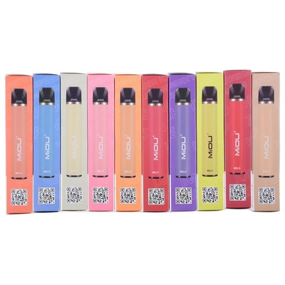 Miou 1500 stößt ÜPPIGES EIS 10 Aromen 650 MAh Battery Electronic Cigarette luft