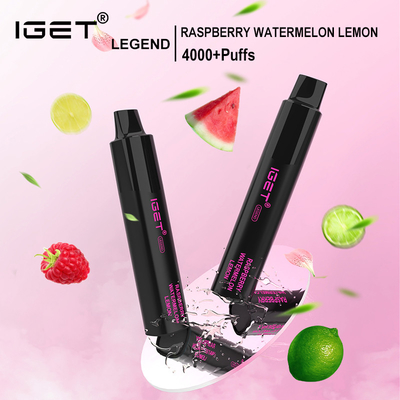 IGET-Legende Wegwerf-Vape-Gerät-Himbeerwassermelonen-Zitrone