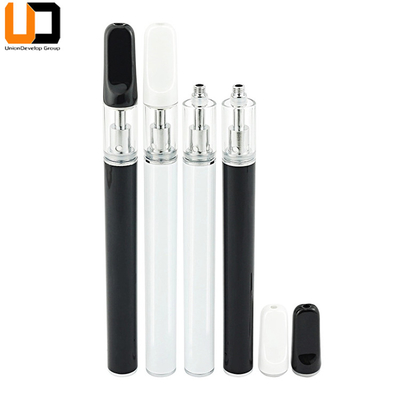 Wieder aufladbarer/kundenspezifischer keramischer Wegwerfstift 400mAh vape Öl thc cbd Spule des Logos 0.5/1.0ml