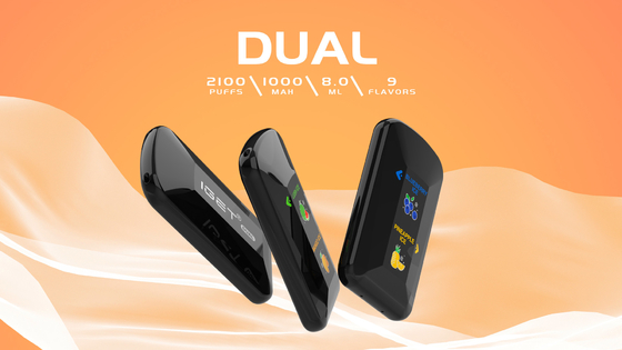 Doppel- Aromen in einem Gerät Wegwerf-Vape 2100 stößt IGET luft, das mit Batterie 1000mah DOPPEL ist