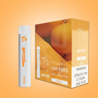 10ML wieder aufladbares EPOD Wegwerf-Vape 3500 Hauche mit Batterie 850mah
