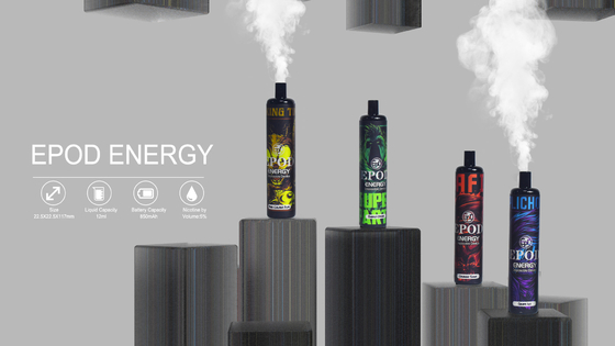 5000 Hauche EPOD sperrt ENERGIE Wegwerf-Vape 5% Nikotin 12 Aromen ein