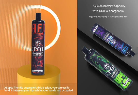 850mah füllte vor Wegwerf-Vape wieder aufladbares Zigaretten-Gerät EPOD