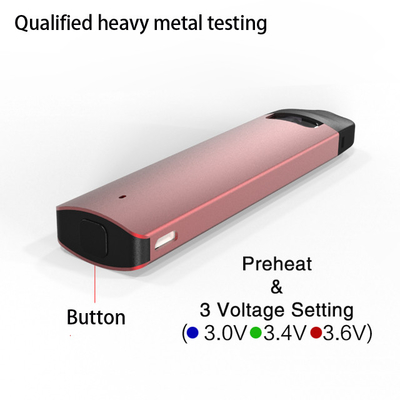 Thc-Öl Kapazität der Edelstahl 316 CBD vape Stifthülse 2ml variable Spannung