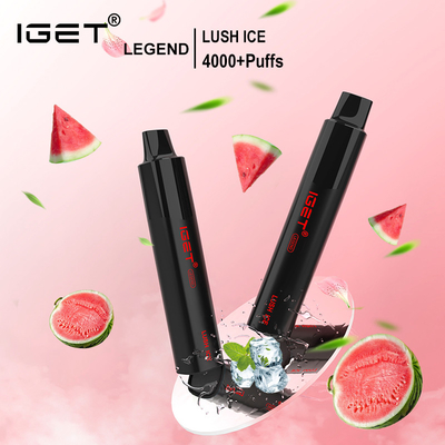 5% 4000 Hauche 1350 Wegwerf-Stift vape unterschiedliche Legende Farbe IGET Milliamperestunde