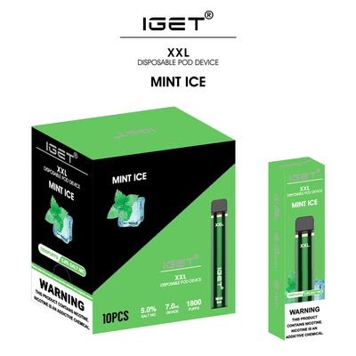 Populäre Frucht-Aromen 7ml Wegwerf-Iget Vape 1800 stößt Zigaretten-Stift Iget Xxl E luft